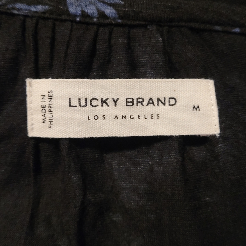 Lucky Brand Sandwash Slit Front Short Sleeve Shirt - Picture 6 of 8